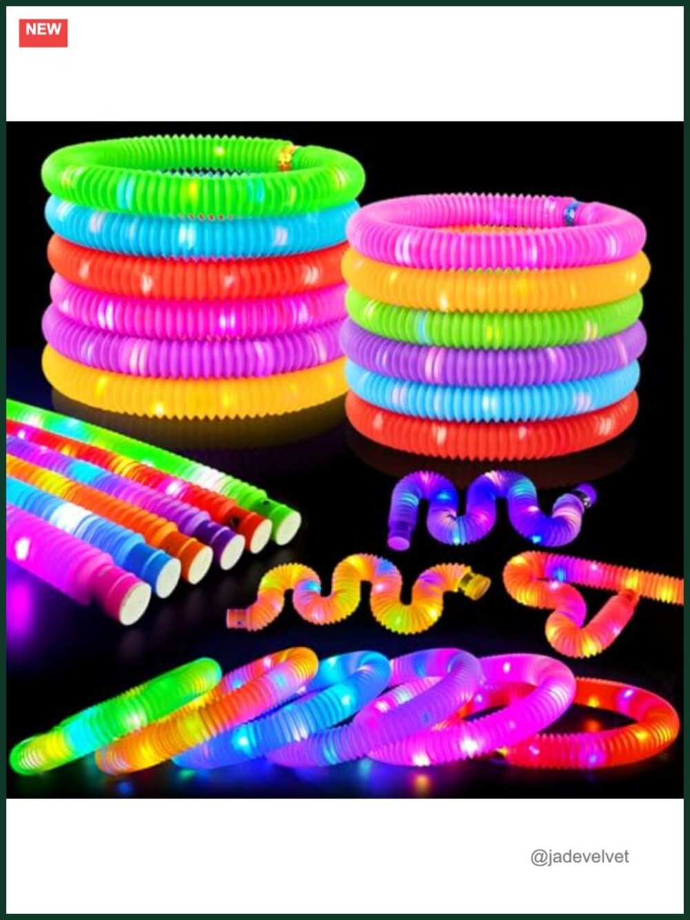 Glow Sticks Party Favors 12 PCS LED Wands Fidget Pop Tubes Kids Goodie Bag